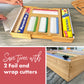 6-in-1 Expandable Ziplock Bag, Foil and Wrap Organizer with Side Wrap Cutters