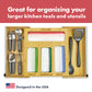 6-in-1 Expandable Ziplock Bag, Foil and Wrap Organizer with Side Wrap Cutters